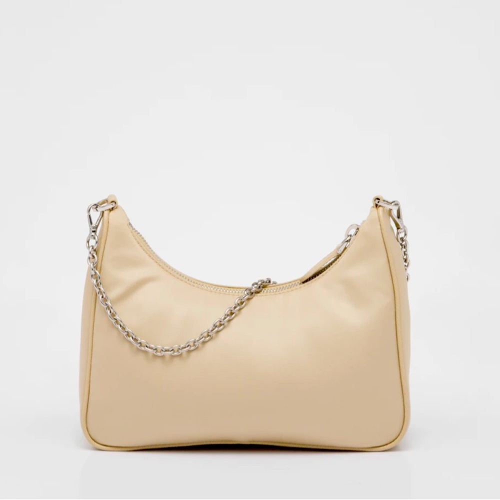 Authentic Prada Re-Edition 2005 Nylon Bag in Beige in Excellent Condition - Picture 11 of 16